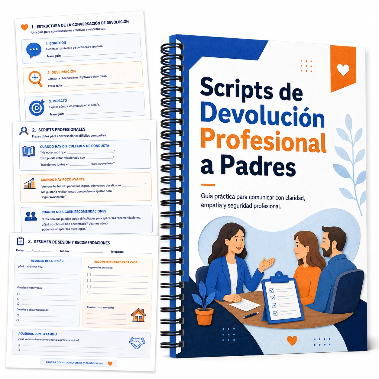 Scripts de Devolución Profesional a Padres