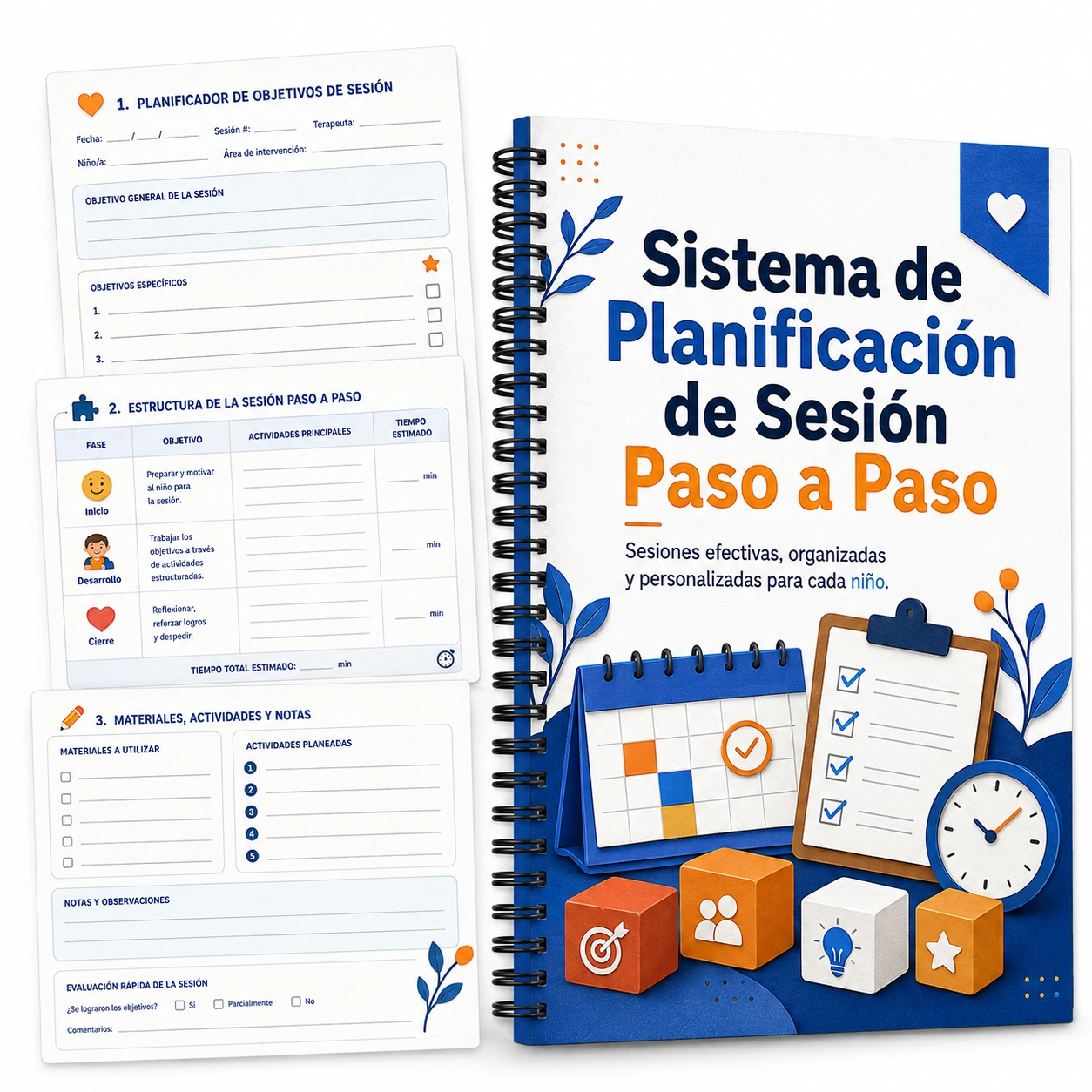 Sistema de Planificación de Sesión Paso a Paso